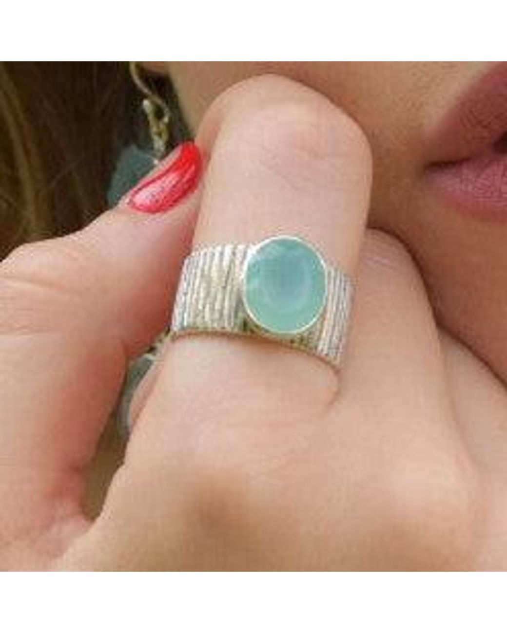 GEM BAZAAR Blue Aqua Stripe