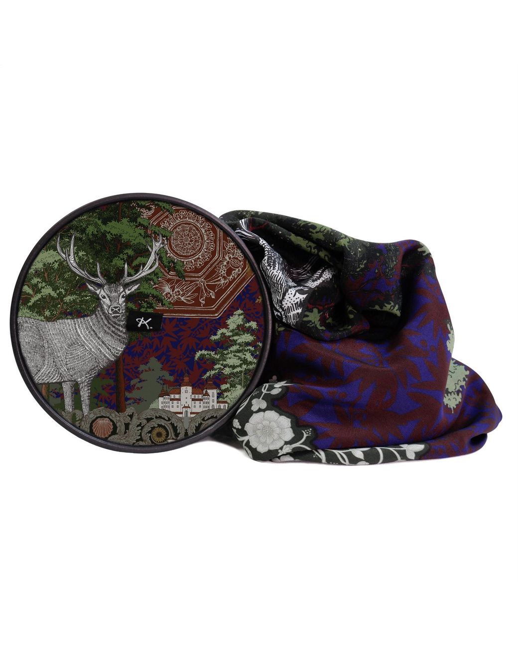 Kueen Green Silk Scarf