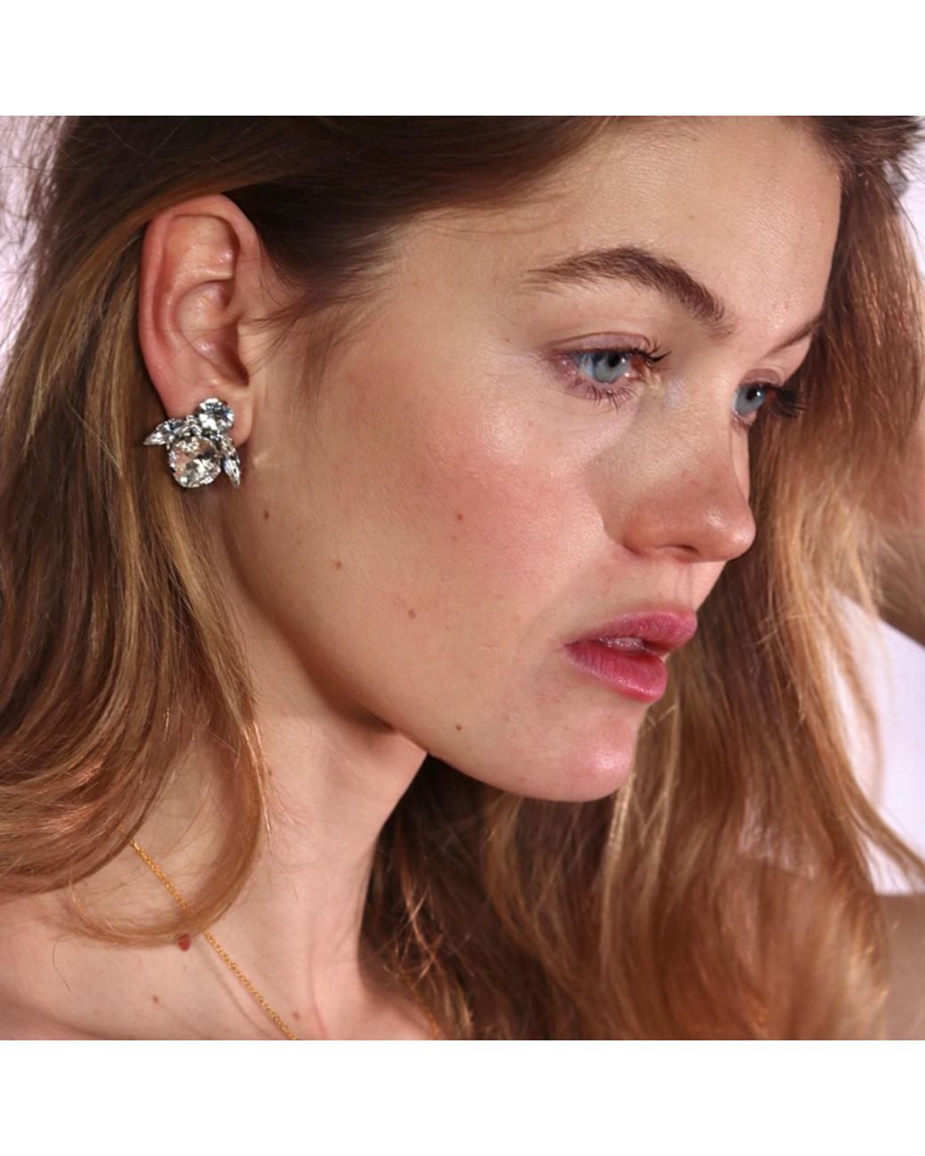 Vicki Sarge Black Neutrals The Big Clear Bee Earrings