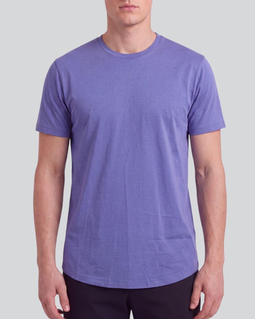 Lords of Harlech Blue Timothy Dawn Stretch Cotton Crew-Neck Tee for men