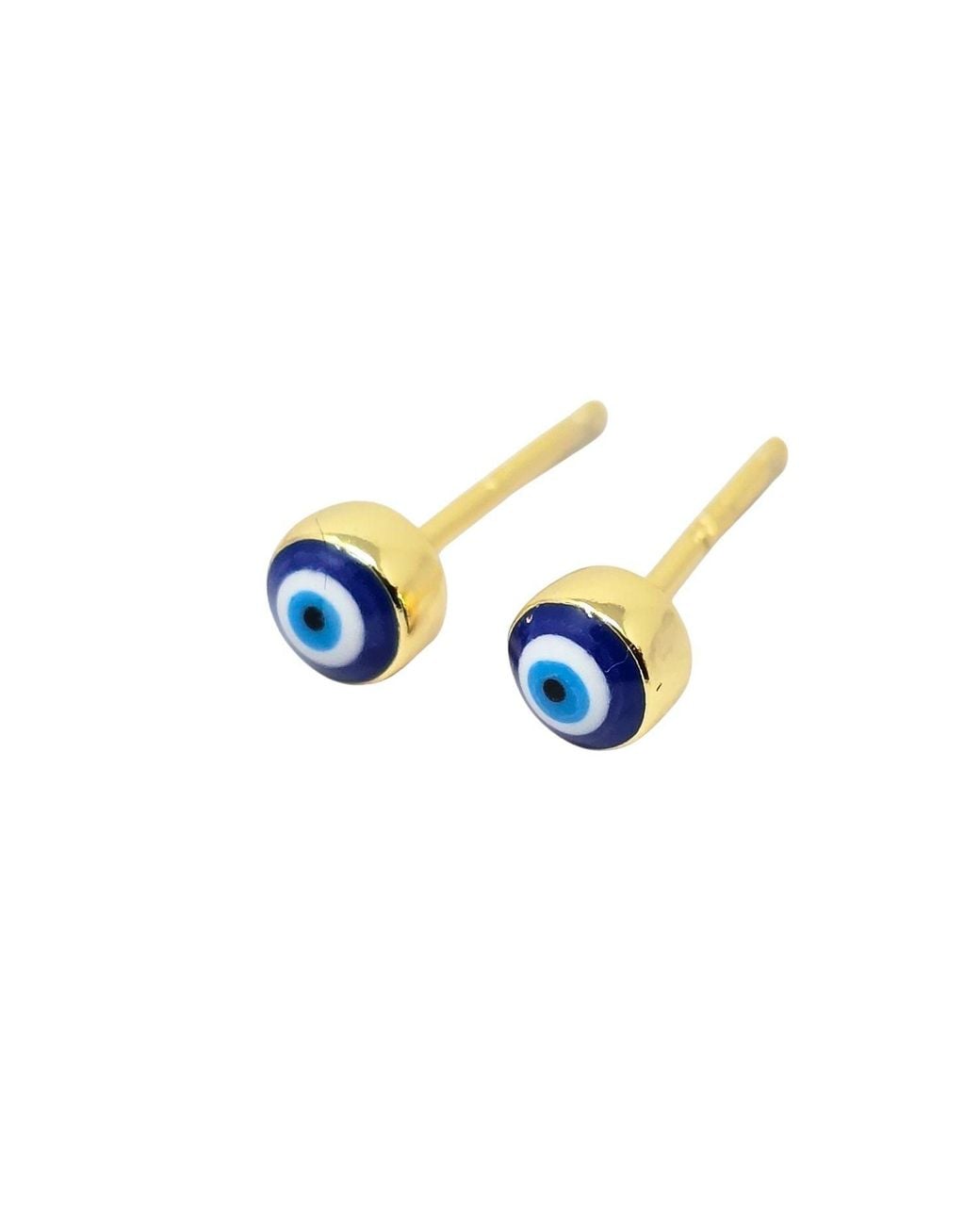 Sophelia Blue Turkish Evil Eye Nazar Protective Stud Earrings