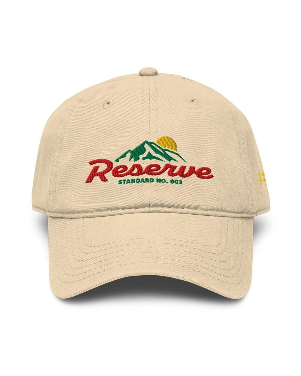 Anchor and Crew Metallic Neutrals Natural Reserve No. Two Supply Cotton Embroidered Cap