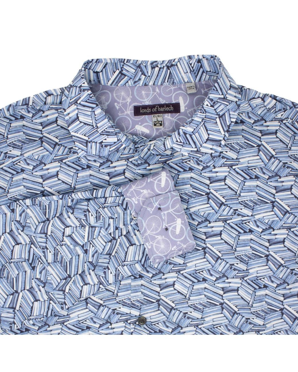 Lords of Harlech Blue Nigel Books Shirt for men