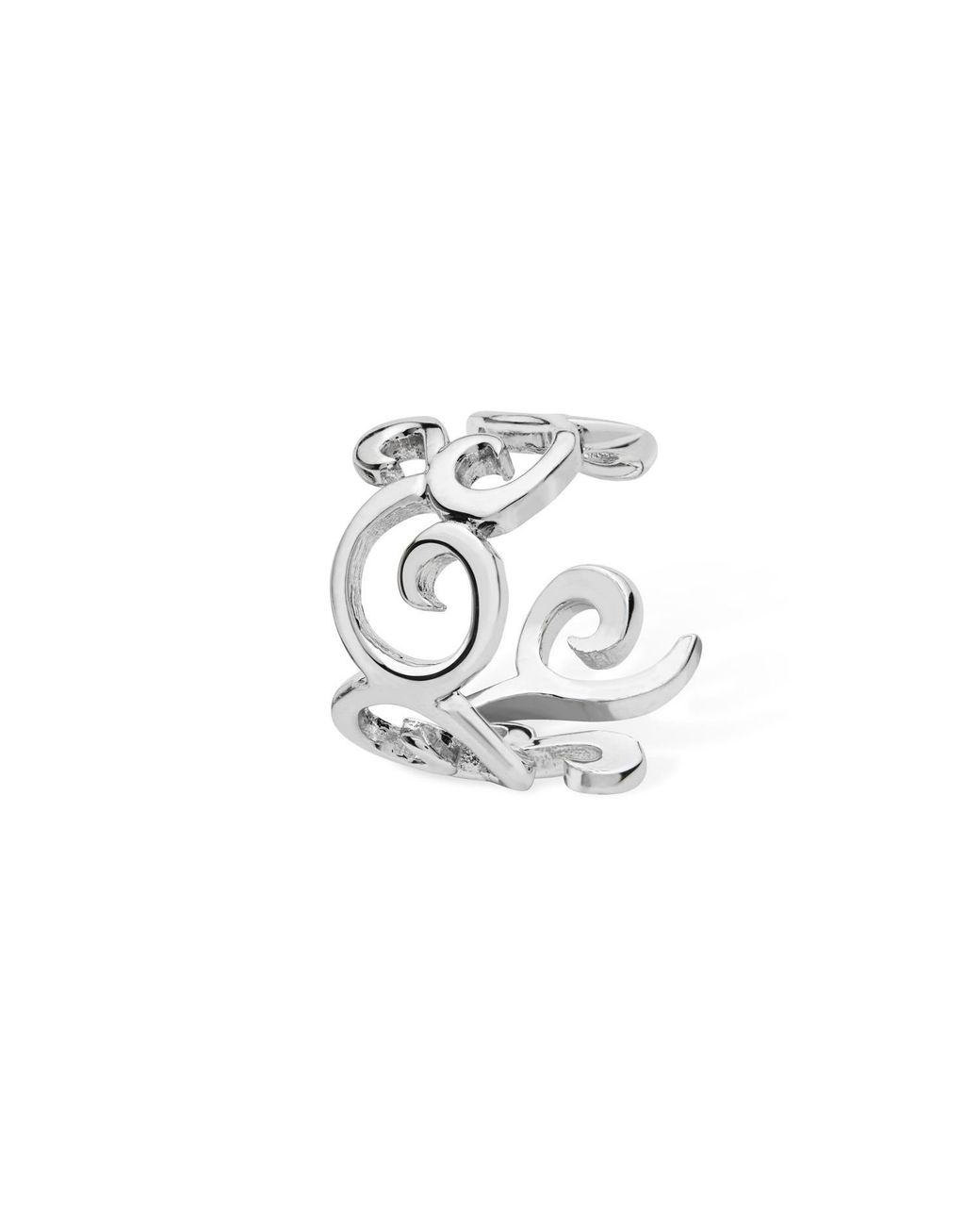 Lucy Quartermaine White Solid Sterling Elements Ear Cuff