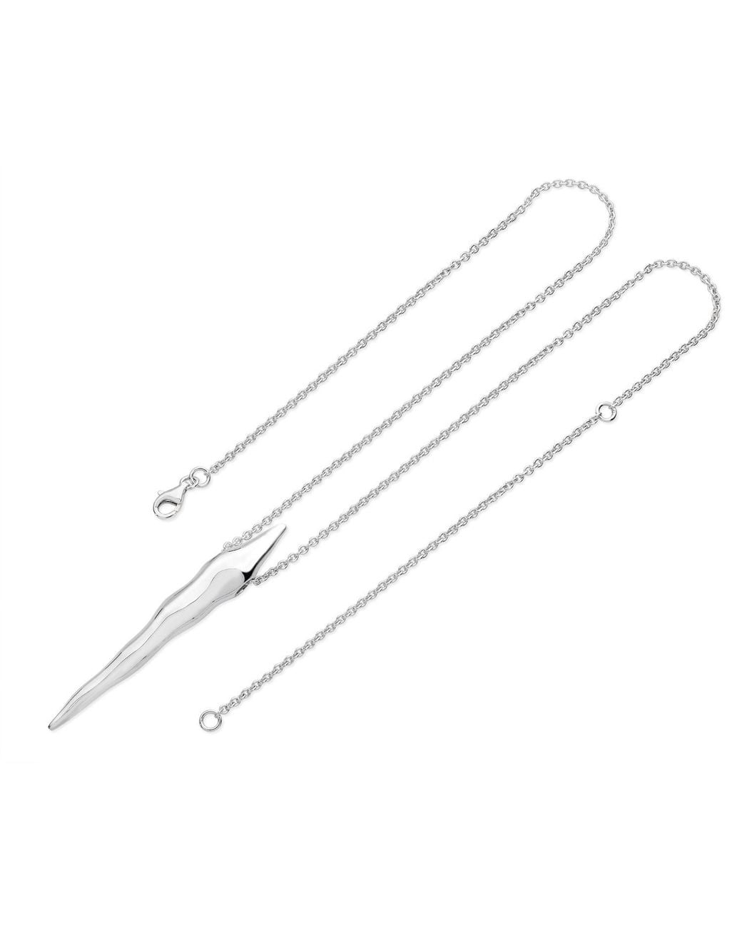 Lucy Quartermaine White Full Icicle Pendant