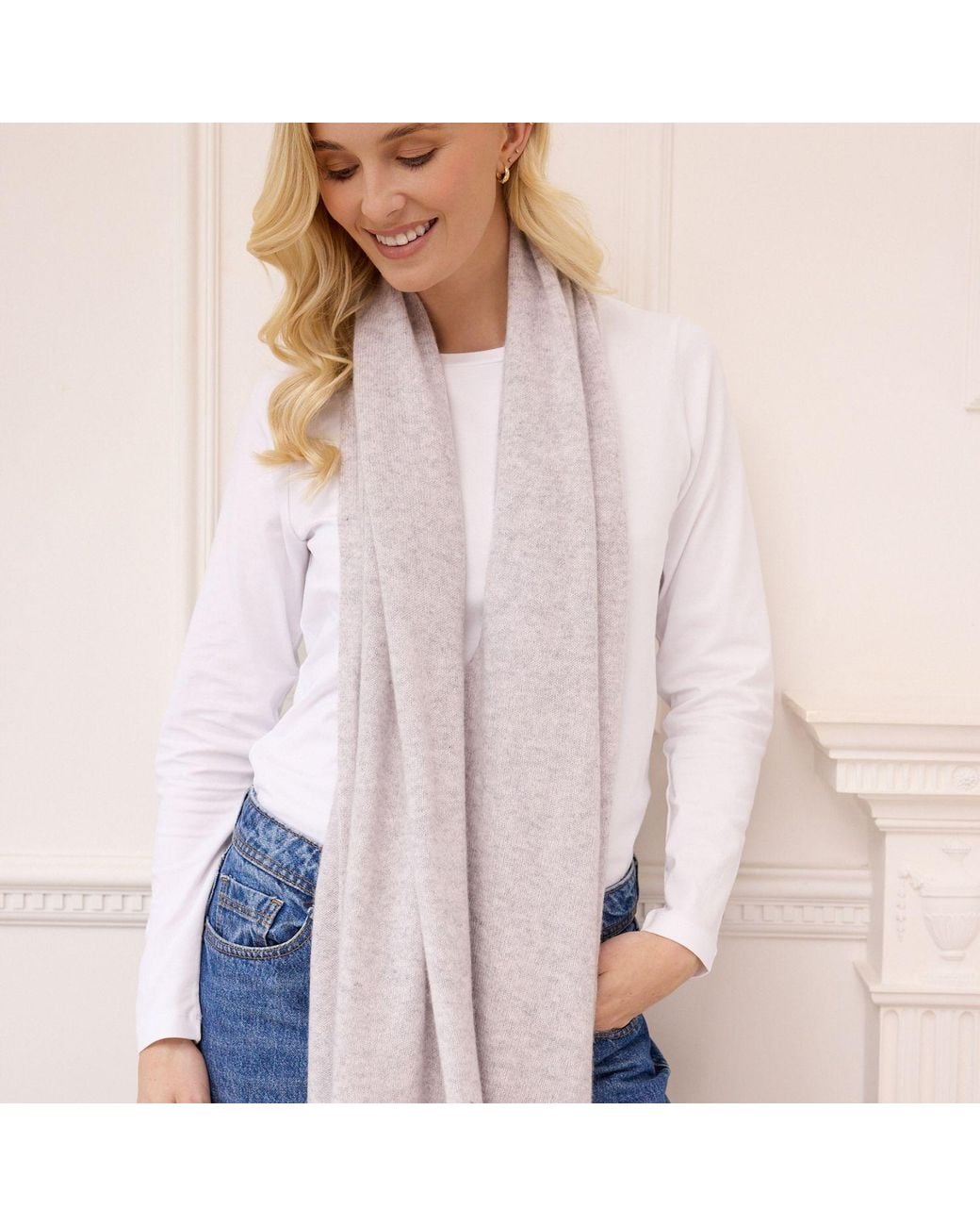 Cove Gray Lucy Multi Way Cashmere Wrap