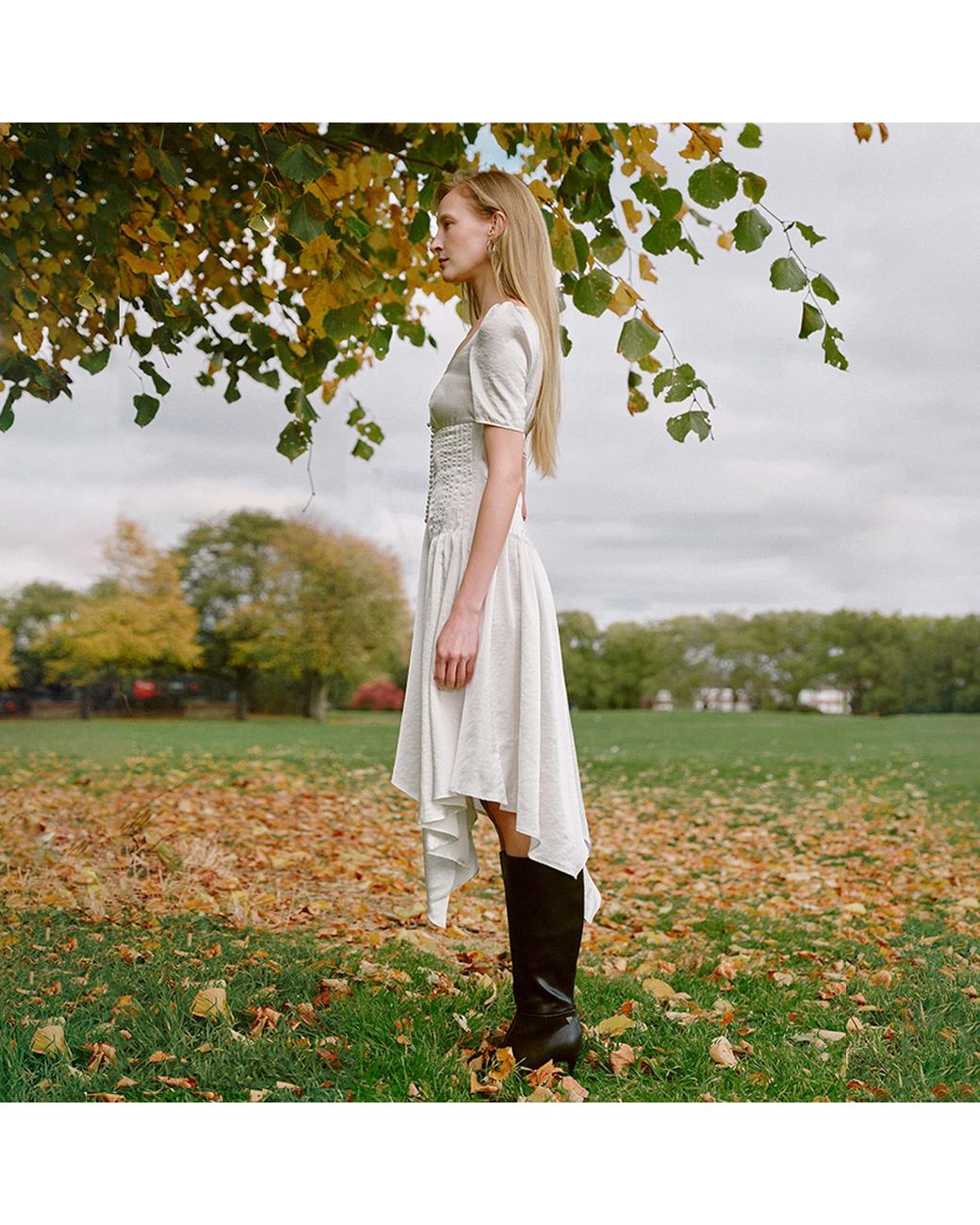 Lor Rein White Rina Dress