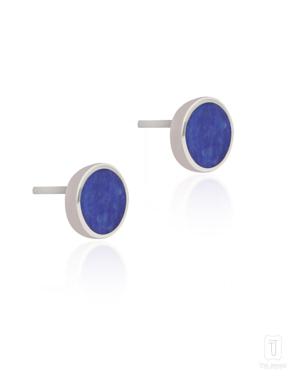 The Jewelz Blue Neutrals Tide Lapis Studs Earrings for men