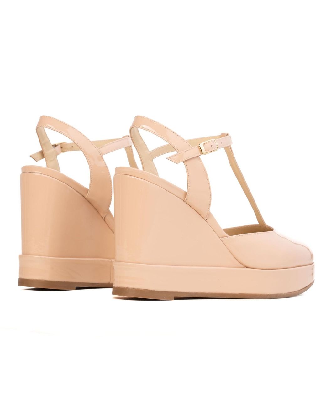 Rosamund Muir London Pink Neutrals Jeanne Nude Patent Wedges