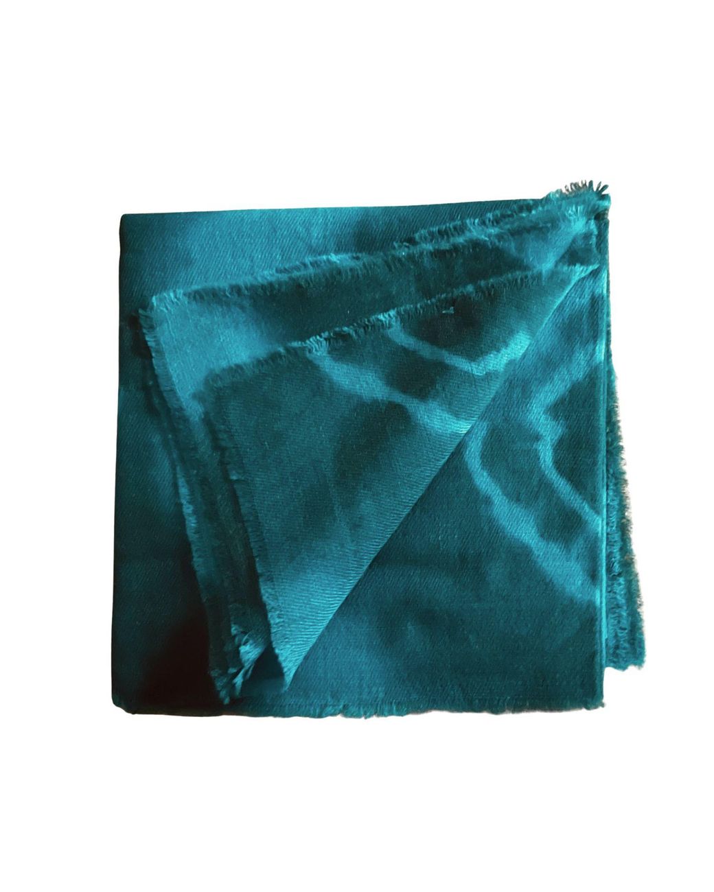 Heritagemoda Blue Gi Certified Luxury Dark Tie-Dye Cashmere Scarf – Soft Lightweight Wrap