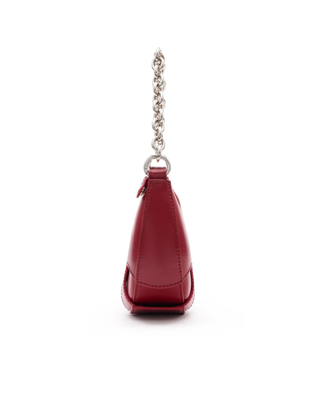 Amy Lynn Red Reno Leather Handheld Crescent Mini Bag