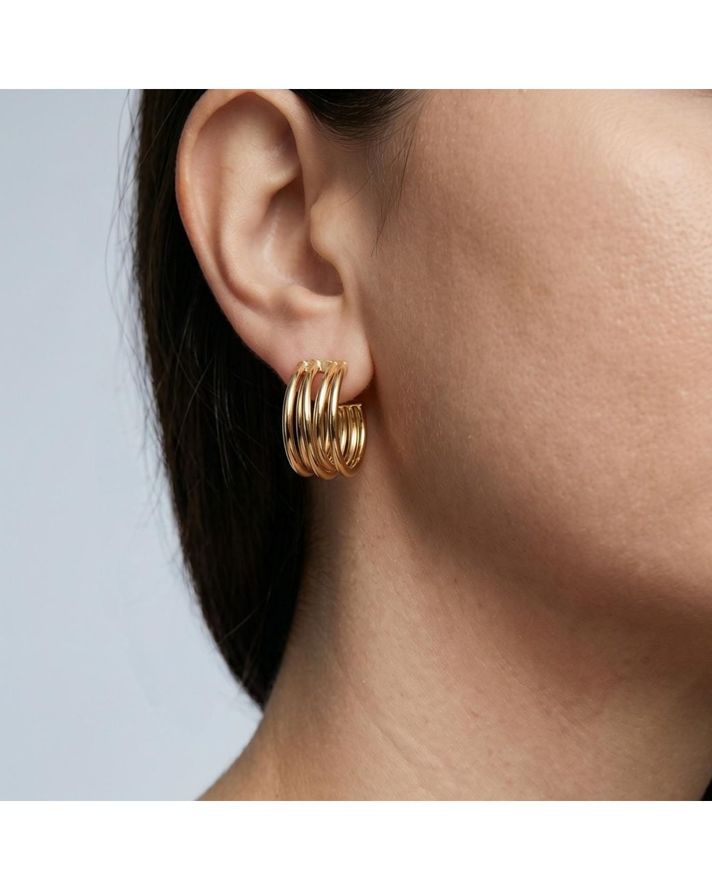 Uchi and Soto Metallic Nami Twist Earrings