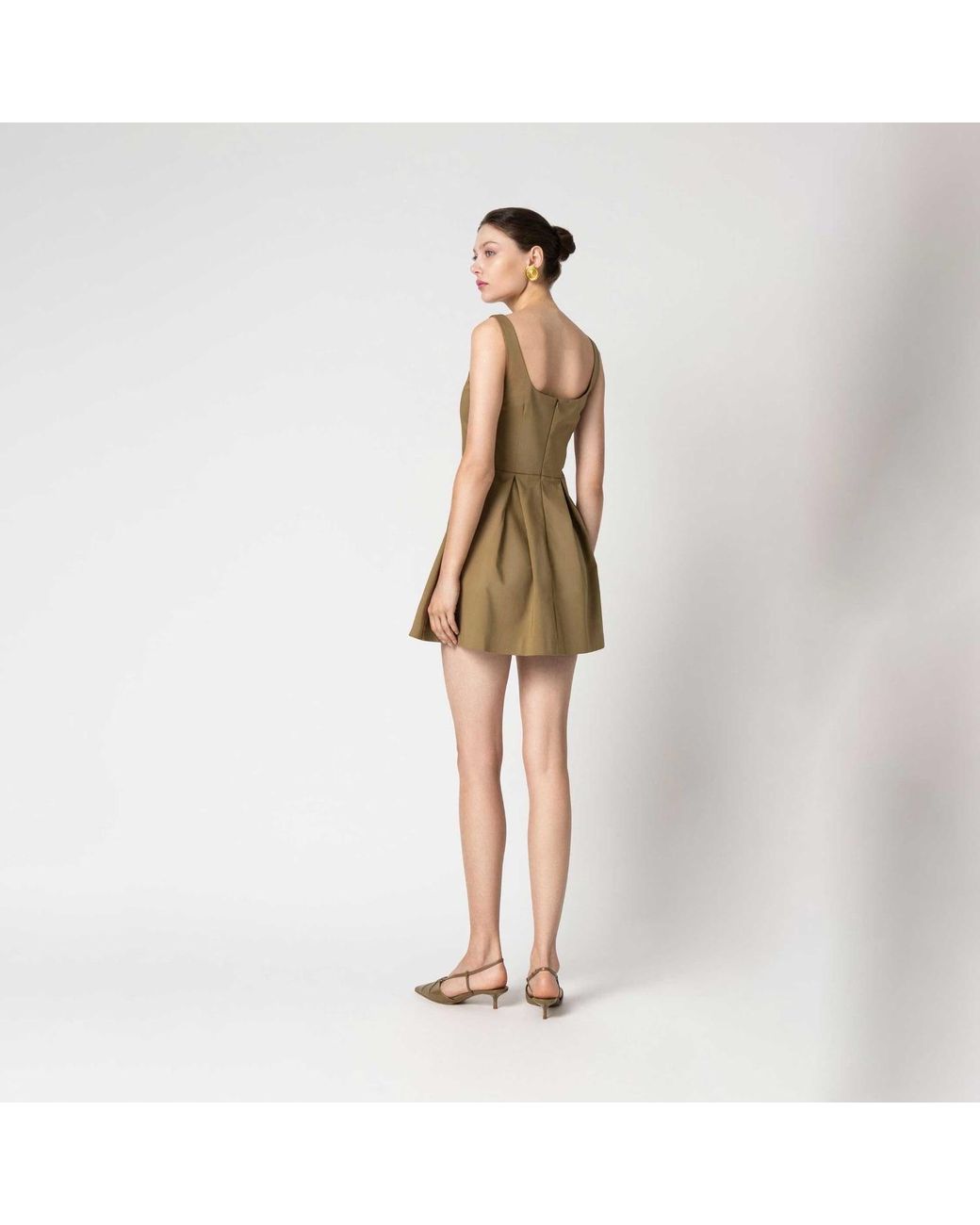 Forever Young the label Green Mini Poplin Dress