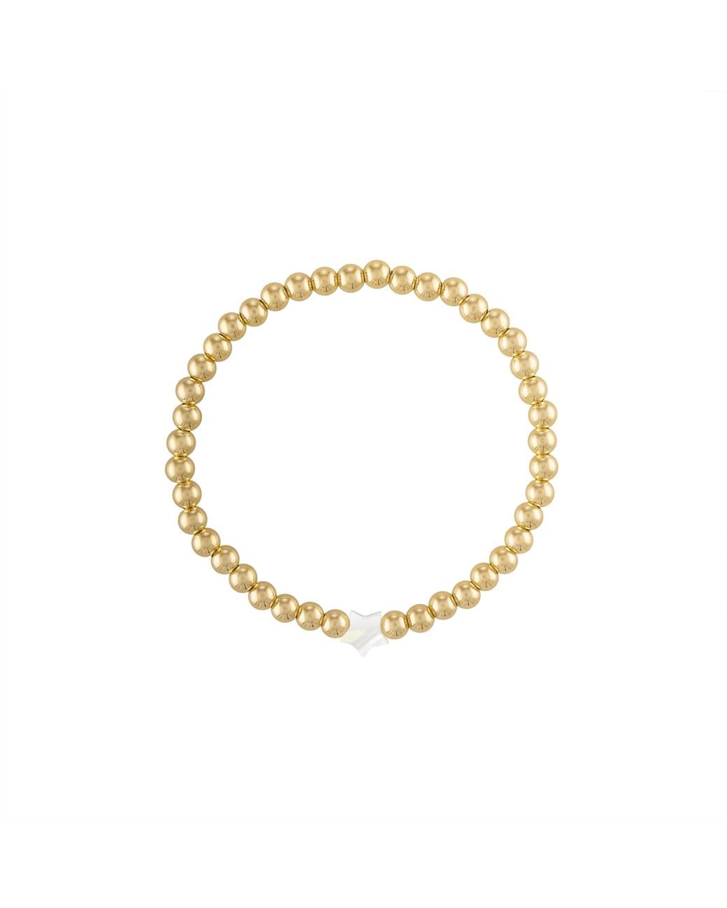Olivia Le Metallic Star Pearl Bracelet