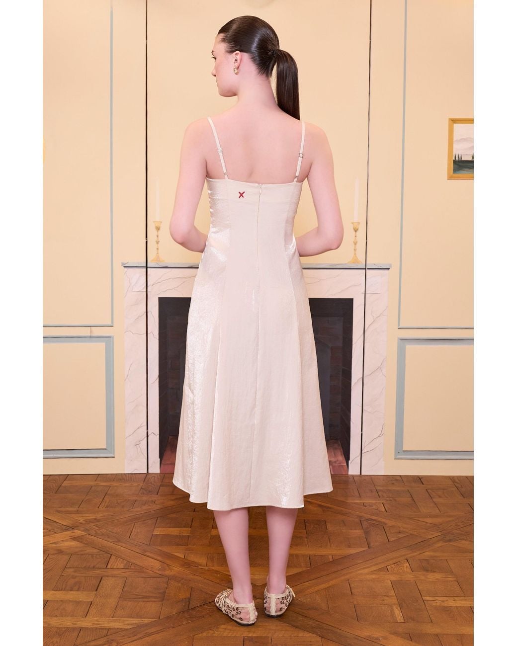 Pcfg Natural Neutrals Daydreamers Strappy Midi Dress