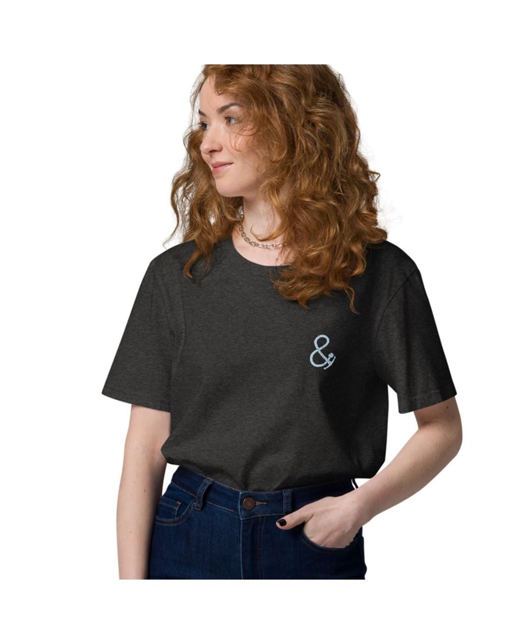 Anchor and Crew Black Heather Just Tour. Seeker Organic Cotton T-Shirt