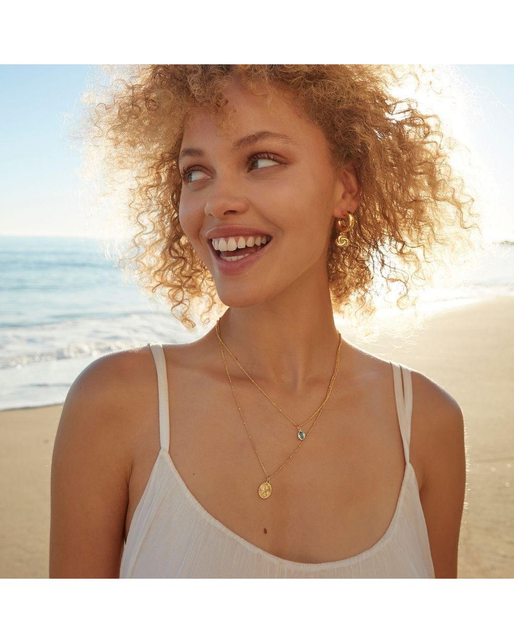 With Love Darling Metallic Infinity Medallion