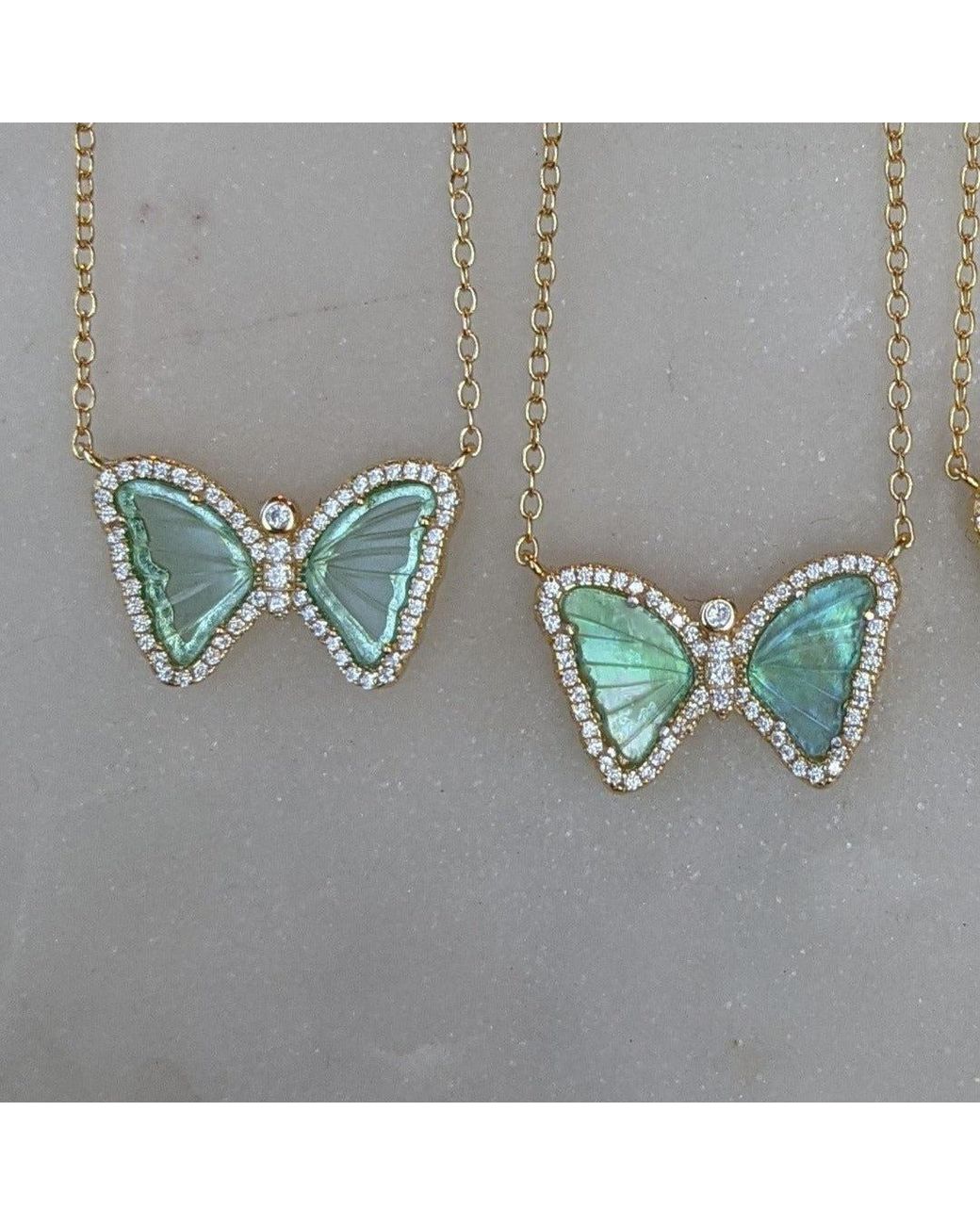 KAMARIA Blue Mini Butterfly Necklace