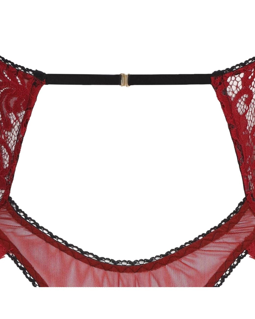 Belle -et-BonBon Red Valentines Love Valentina Deep Cherry Lace Body