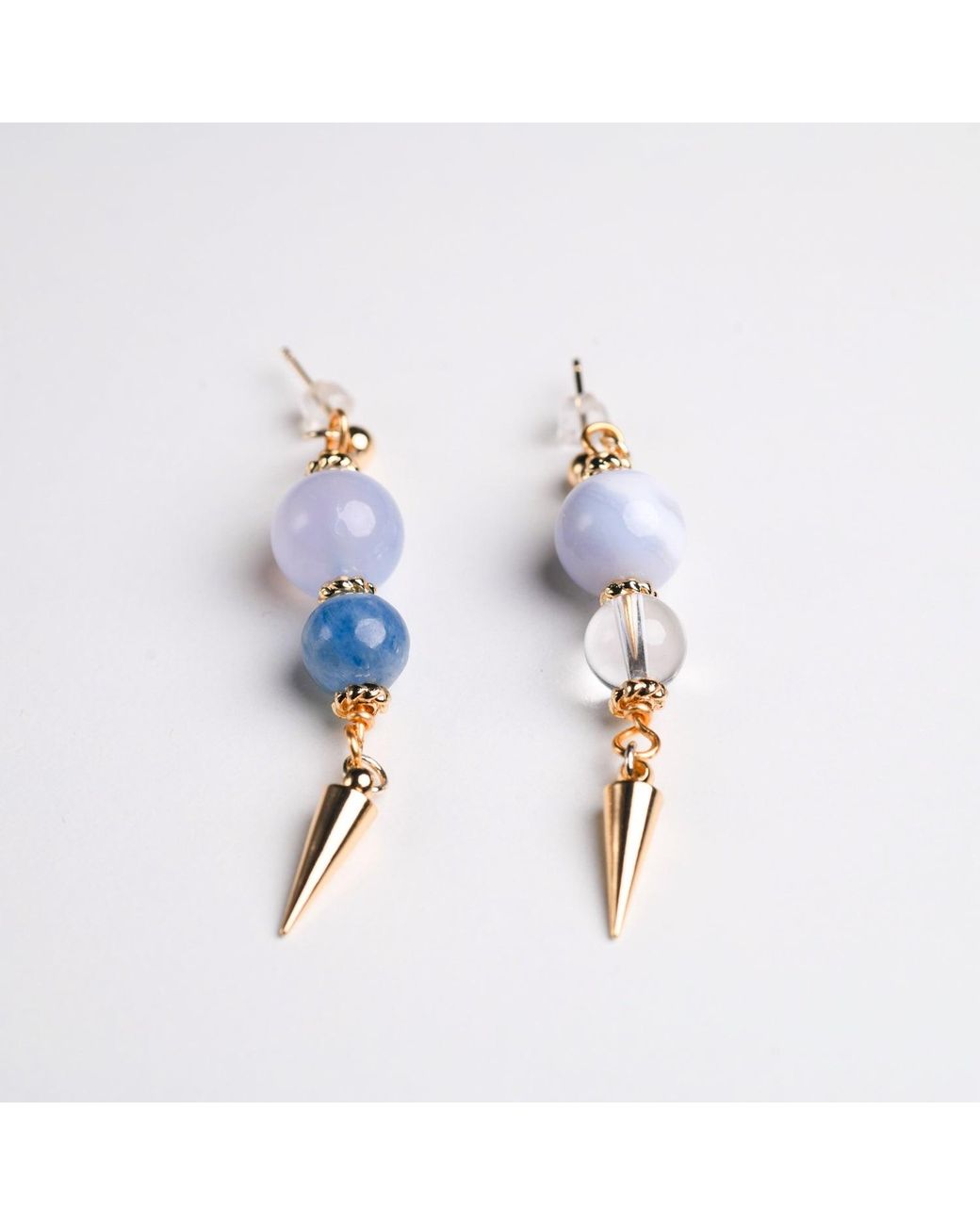 Heartfelt Layers Blue Impression Sunrise Drop Earrings