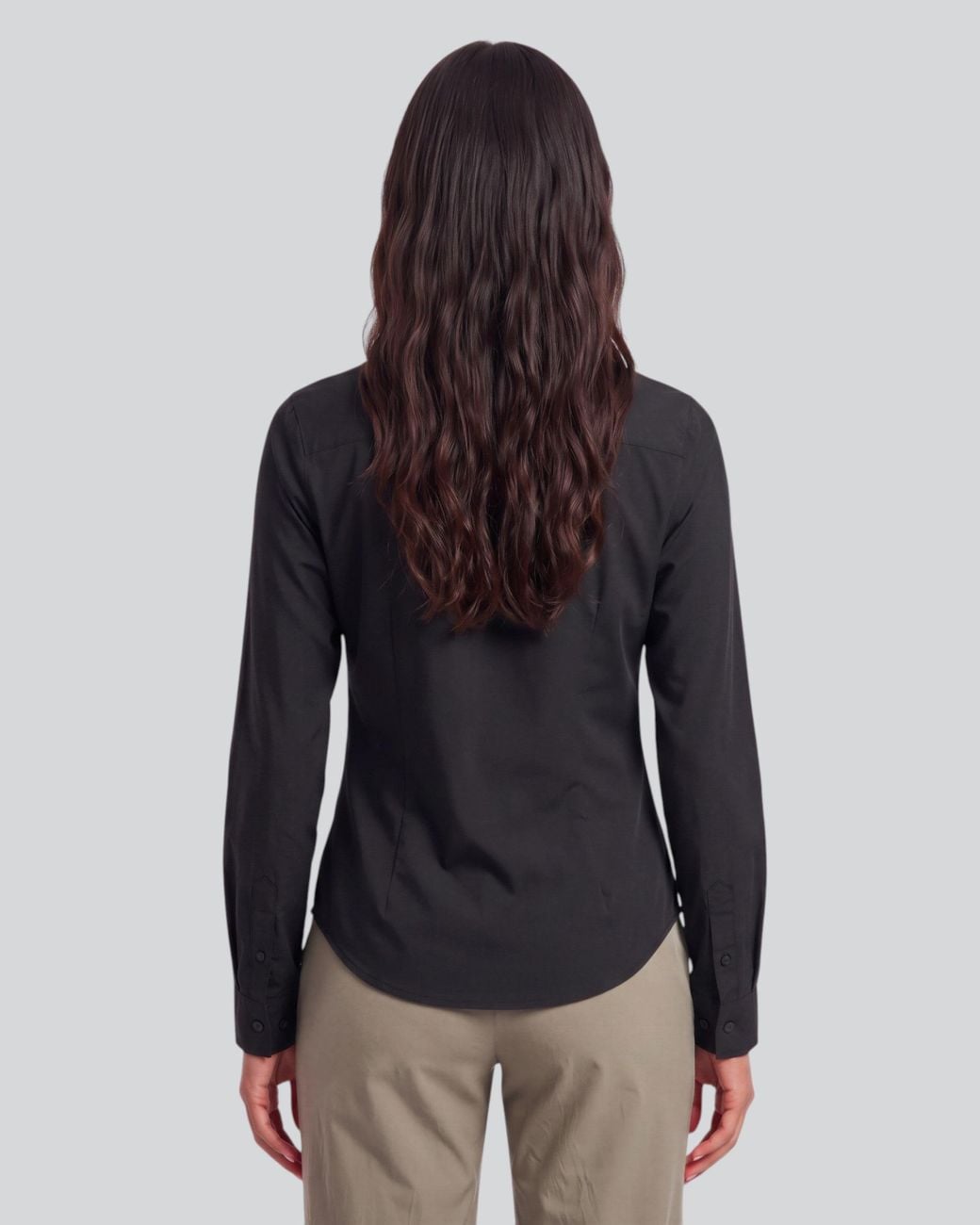 Lords of Harlech Blue Sutton Stretch Silk Long-Sleeve Shirt