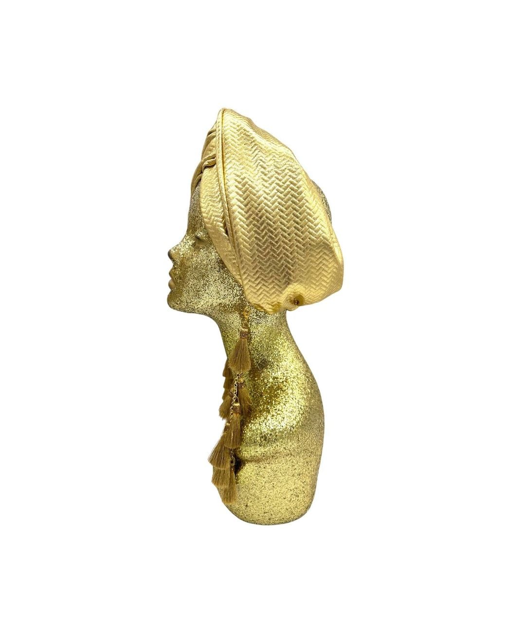 Julia Clancey Metallic Zia Chacha Turban Twist Band