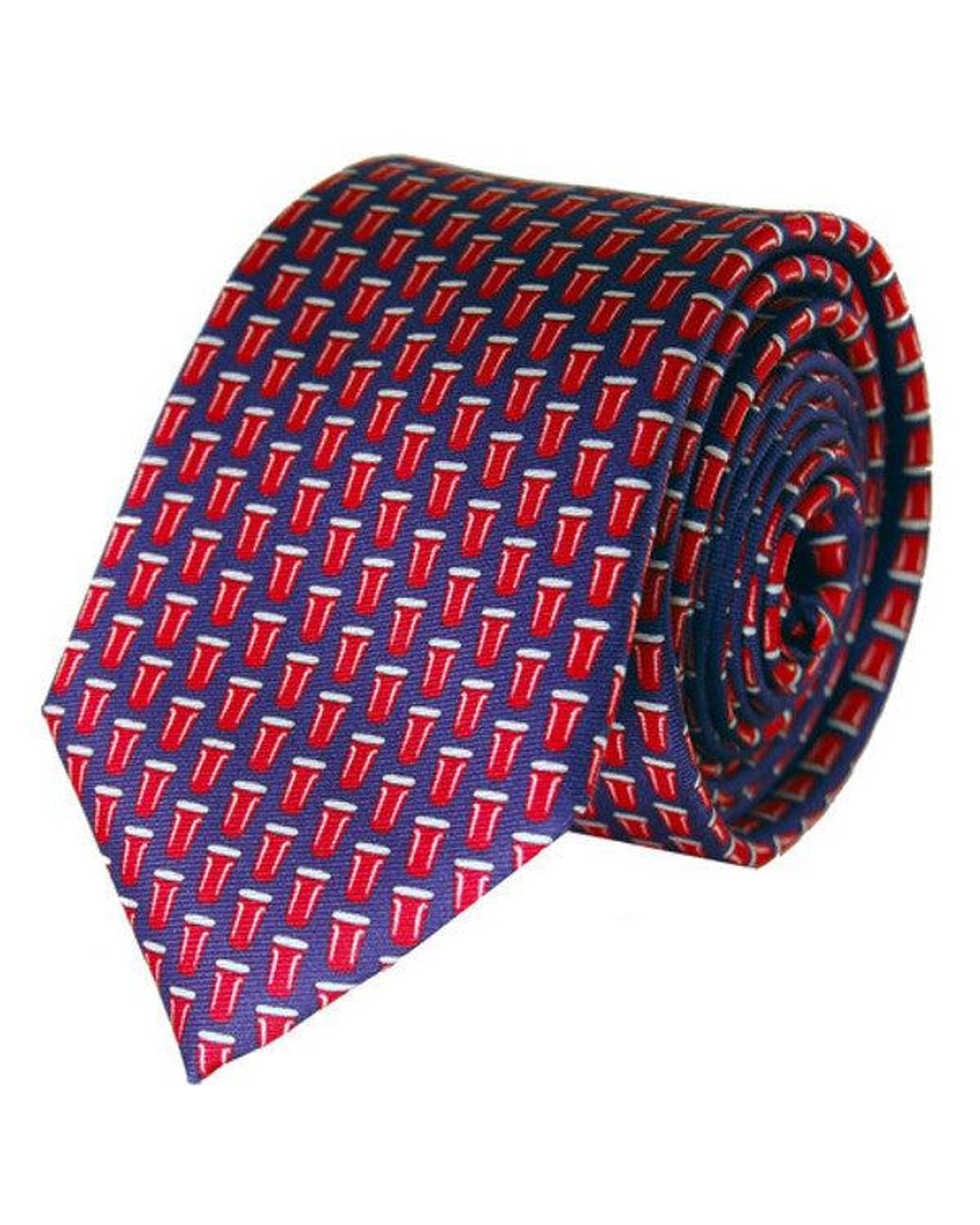 Lazyjack Press Red The Re-Rack Tie for men