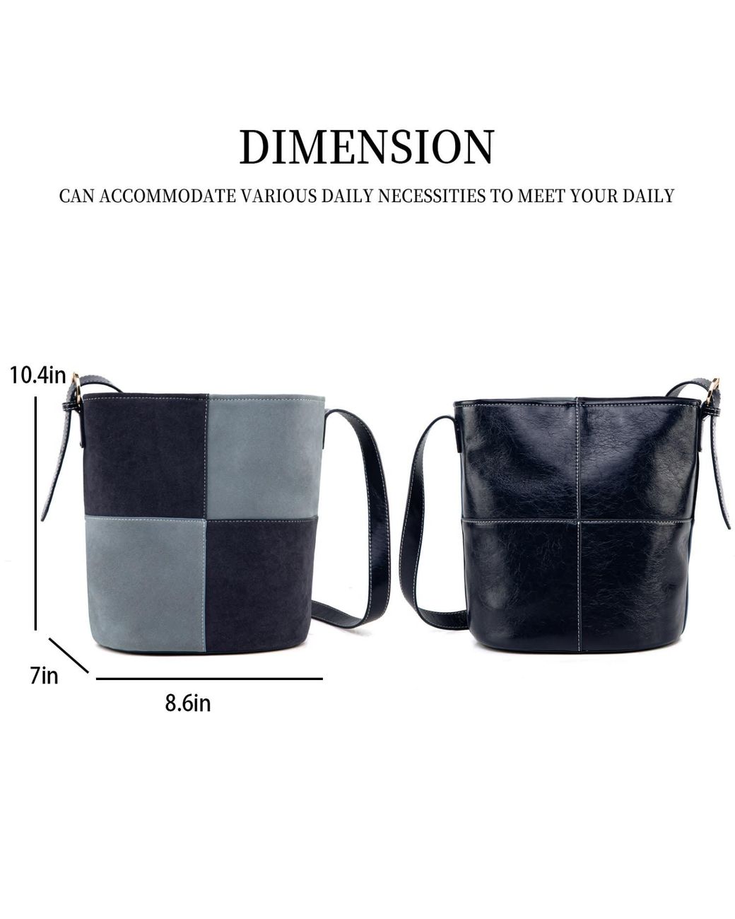 Mkf Collection - J'omor Blue Arianna Bucket Bag