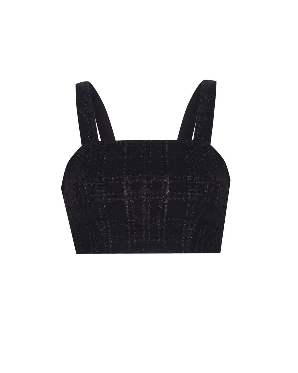 Mirimalist Black Vega Tweed Bustier