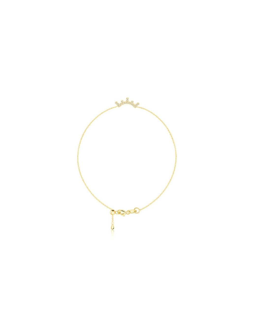 Genevieve Collection Metallic 18K Eyelash Shape Diamond Bracelet