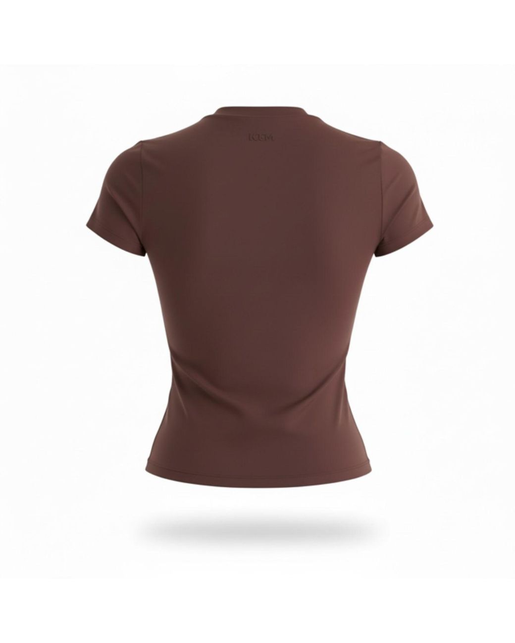 Loom Archives Brown Day Flow Longline Short Sleeve Top