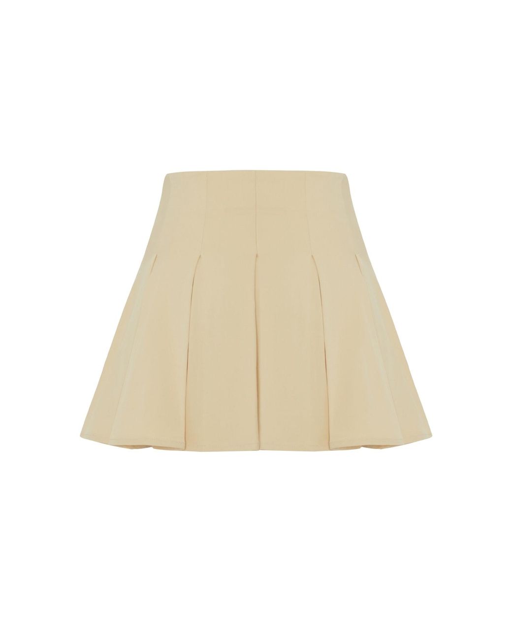 Pcfg Natural Neutrals Pleated Skirt