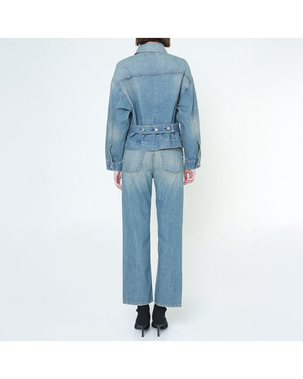 NOEND Blue Taylor Boxy Straight Jeans