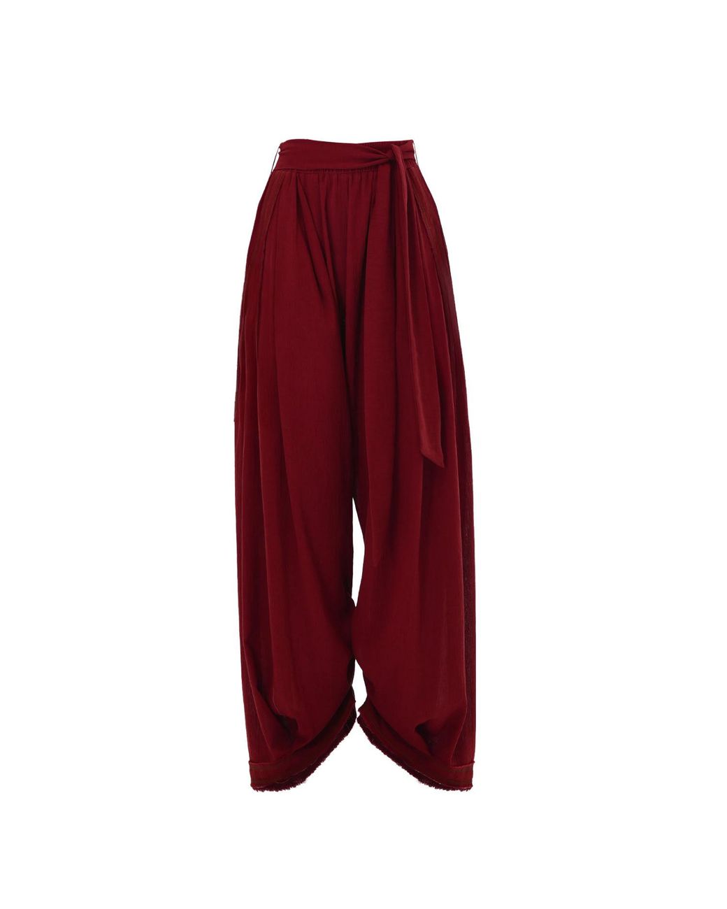 Zhenabia Red Boho Harem Pants