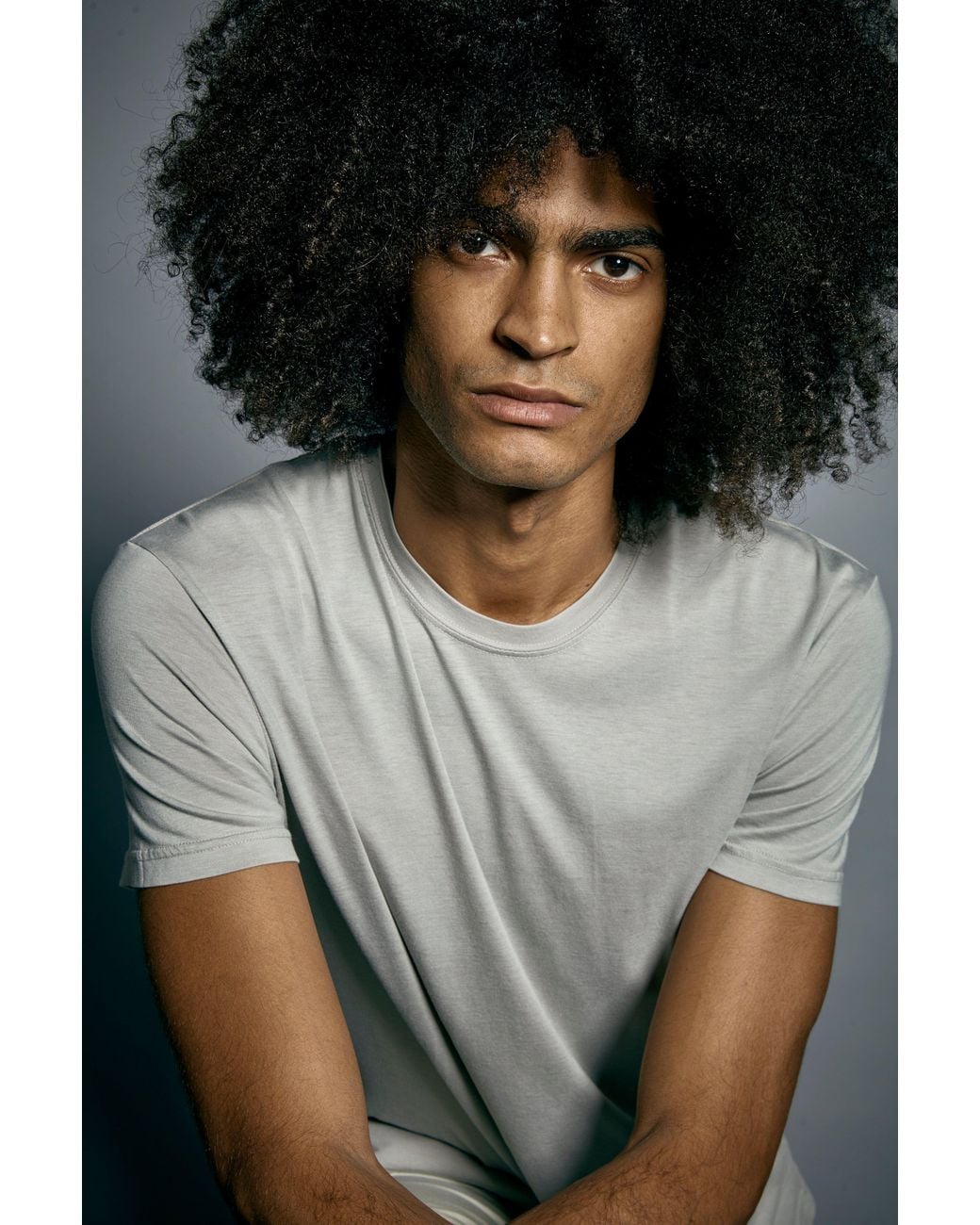 Bdxy Studio Gray The Actor T-Shirt for men