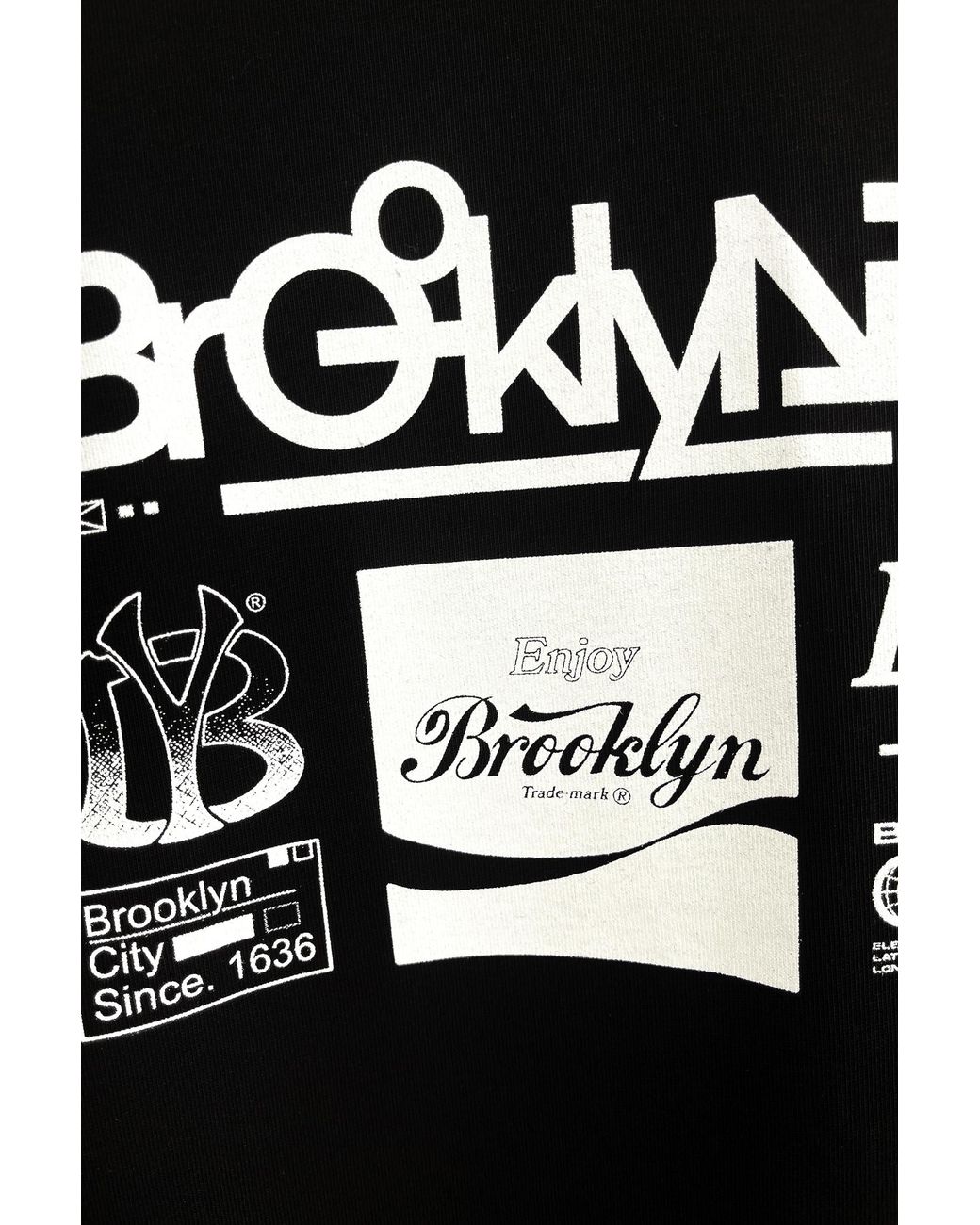 Éclectique Black Brooklyn Graphic T-Shirt for men