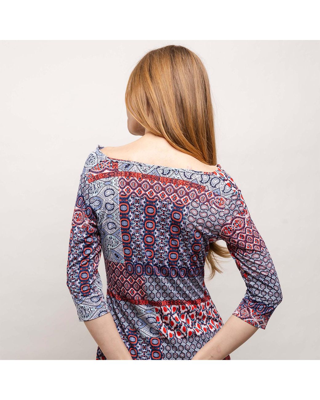 Farinaz Blue Fab Eastern Pattern