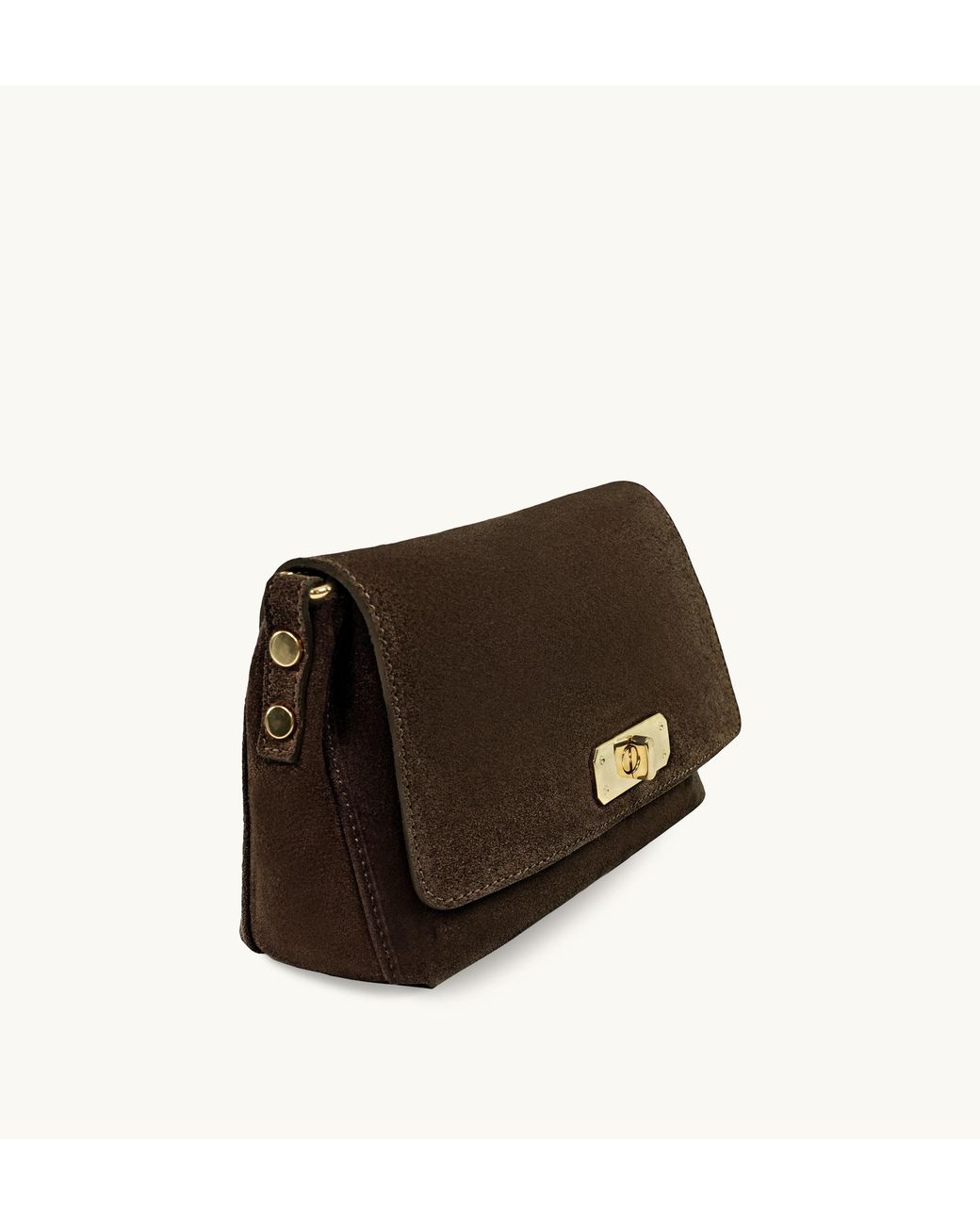 Apatchy London Brown The Maisie Midi Chocolate Suede Bag