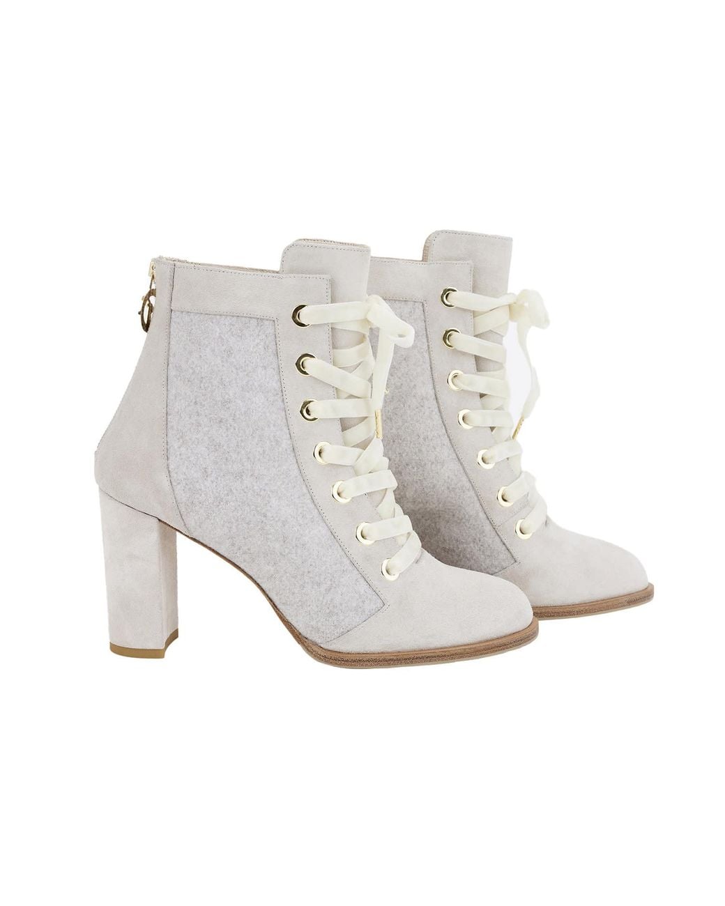 Moon D'elle White Cangiante Ankle Boots