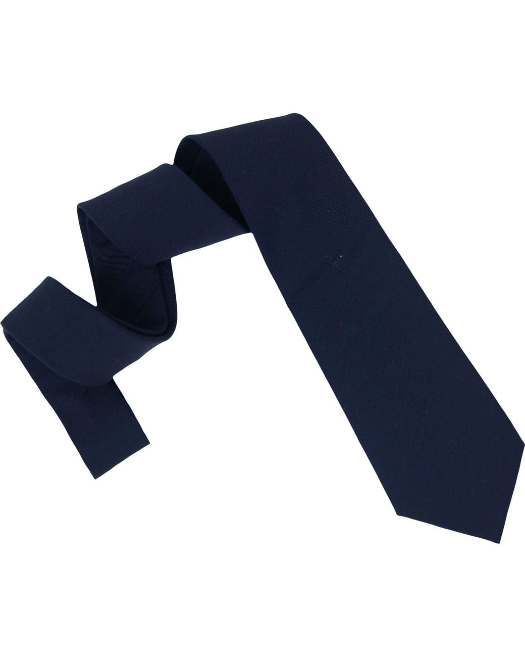Lords of Harlech Blue Lightweight Merino Wool Polka Dot Silk-Lined Tie for men