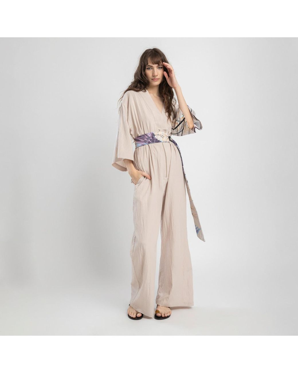 ARTISTA Gray Neutrals Charm Jumpsuit