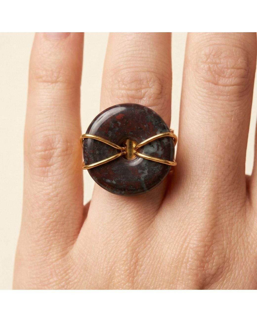 Jaredjamin Black Cornelia Jasper Ring