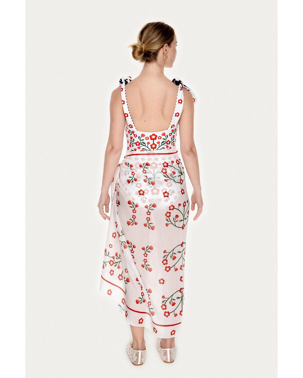 Jessie Zhao New York White Beach Sarong Wrap