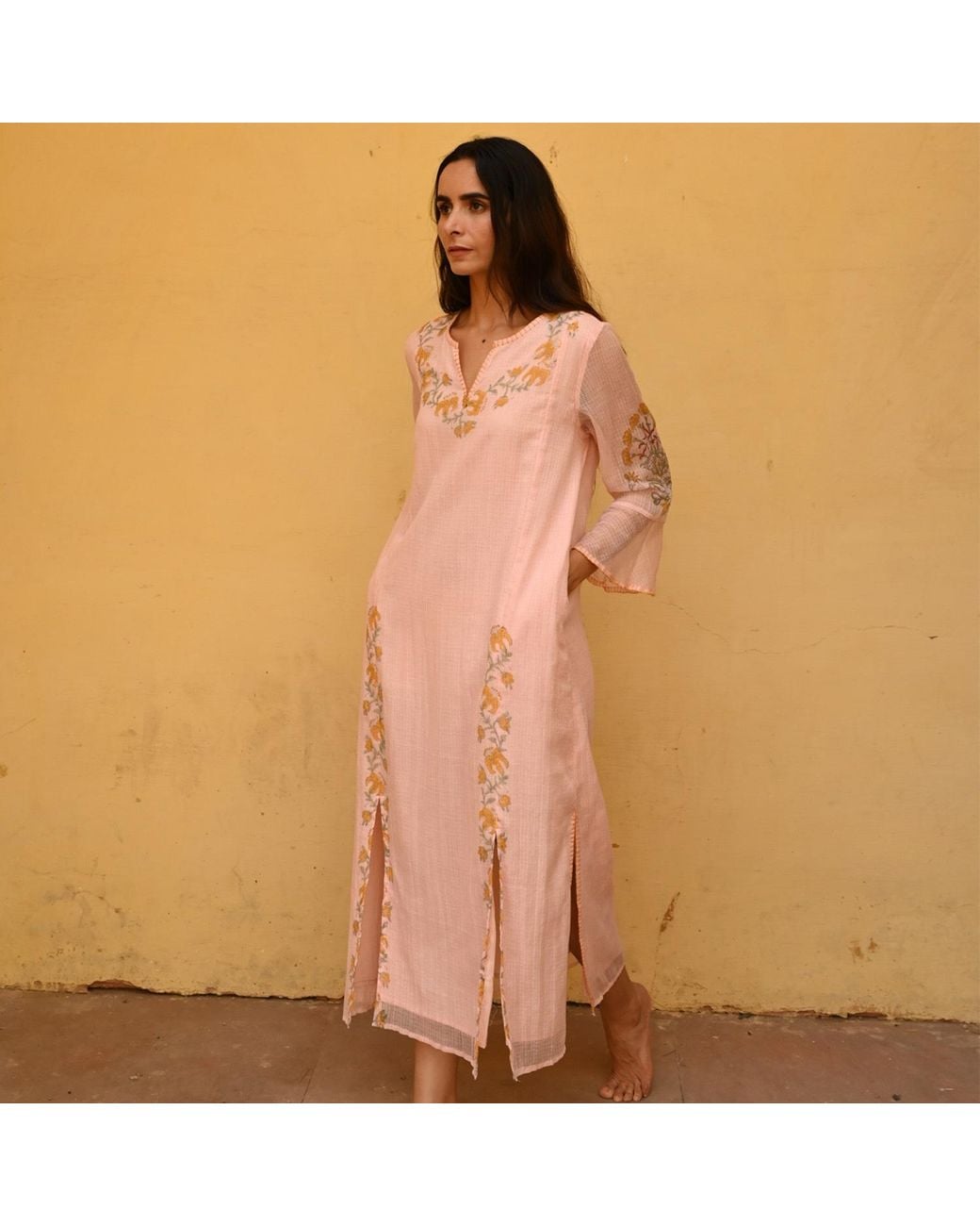 Liminal Pink Siena Kurta Dress