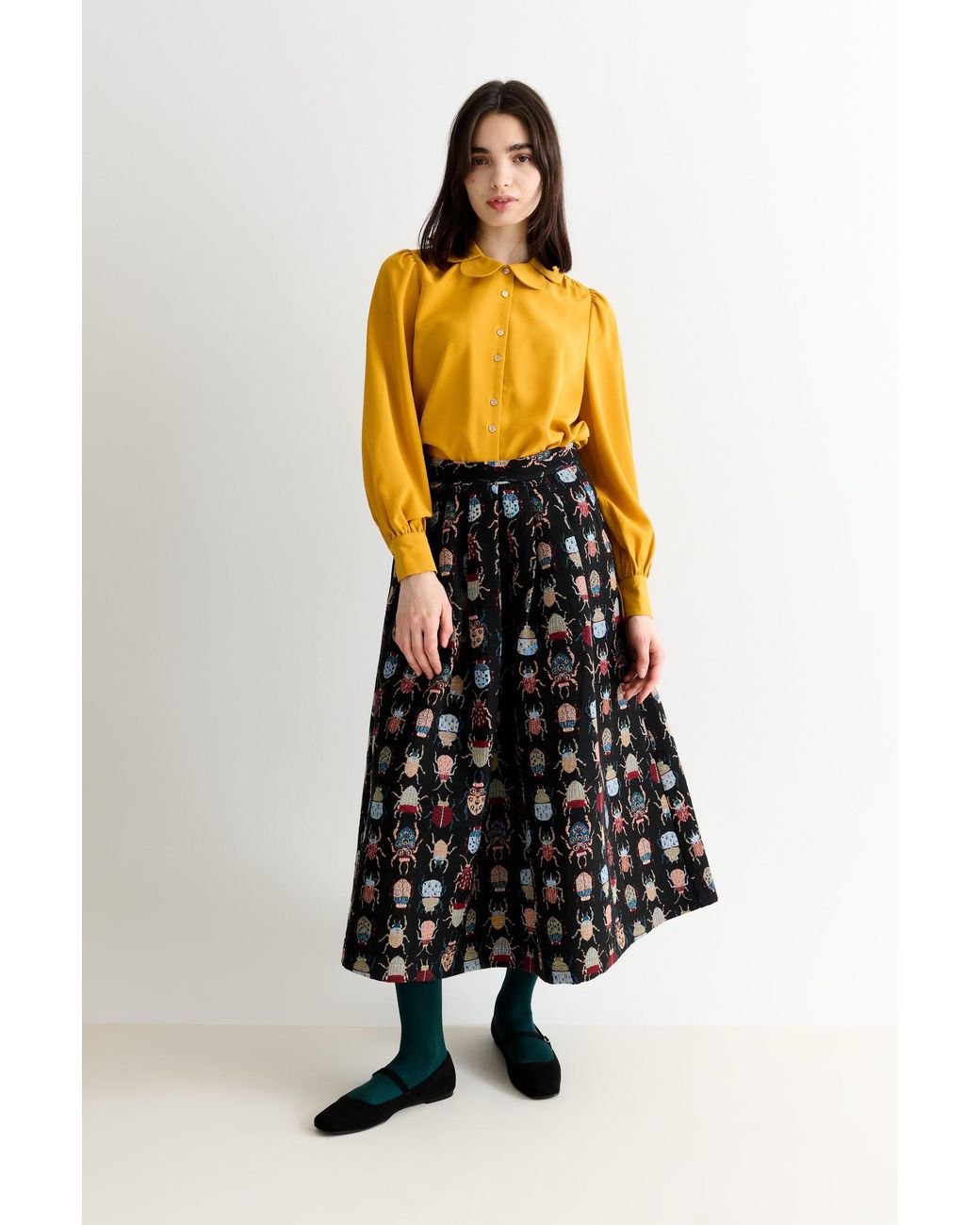 Louche Black Pasadena Beetlejuice Skirt