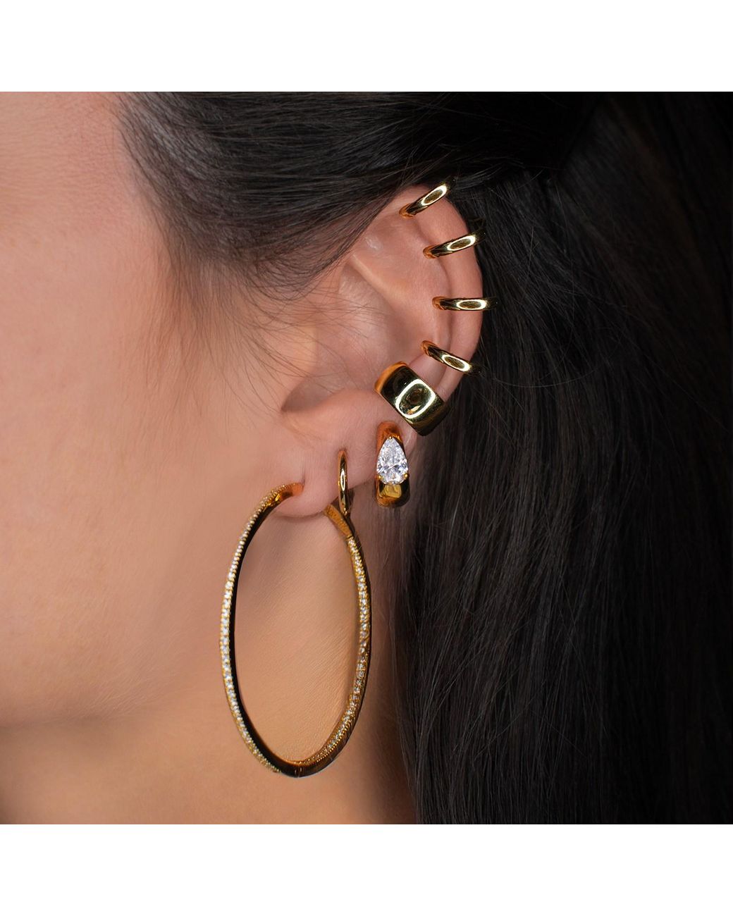 SALLY SKOUFIS Metallic Edge Alchemy Ear Cuff