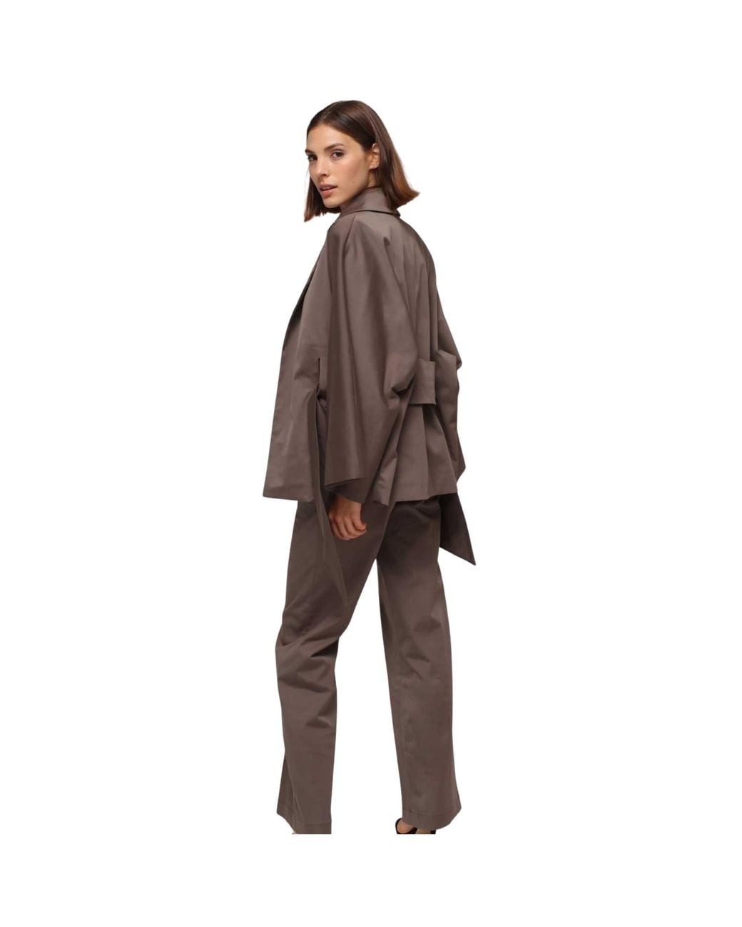 Humans & Land Brown Taupe Kimono Jacket