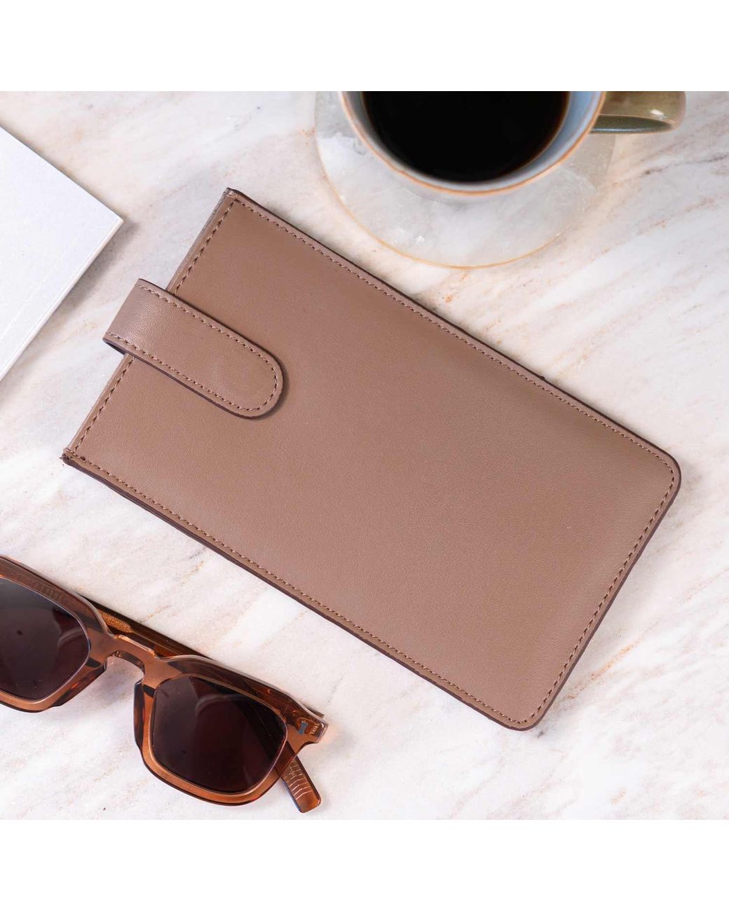Pack'n Travel Brown Neutrals Glasses Case