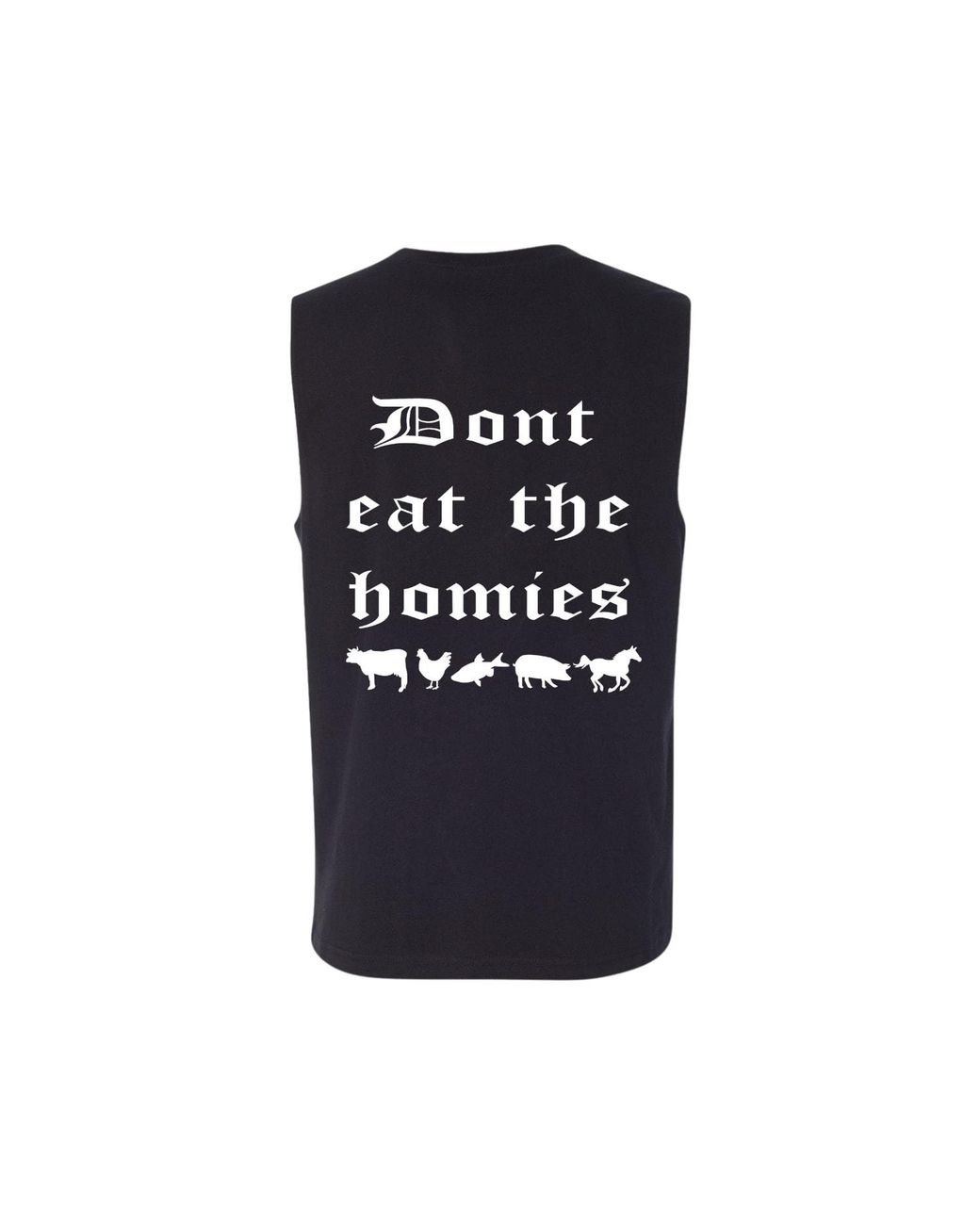 Dont Eat the Homies Blue Muscle Tank for men