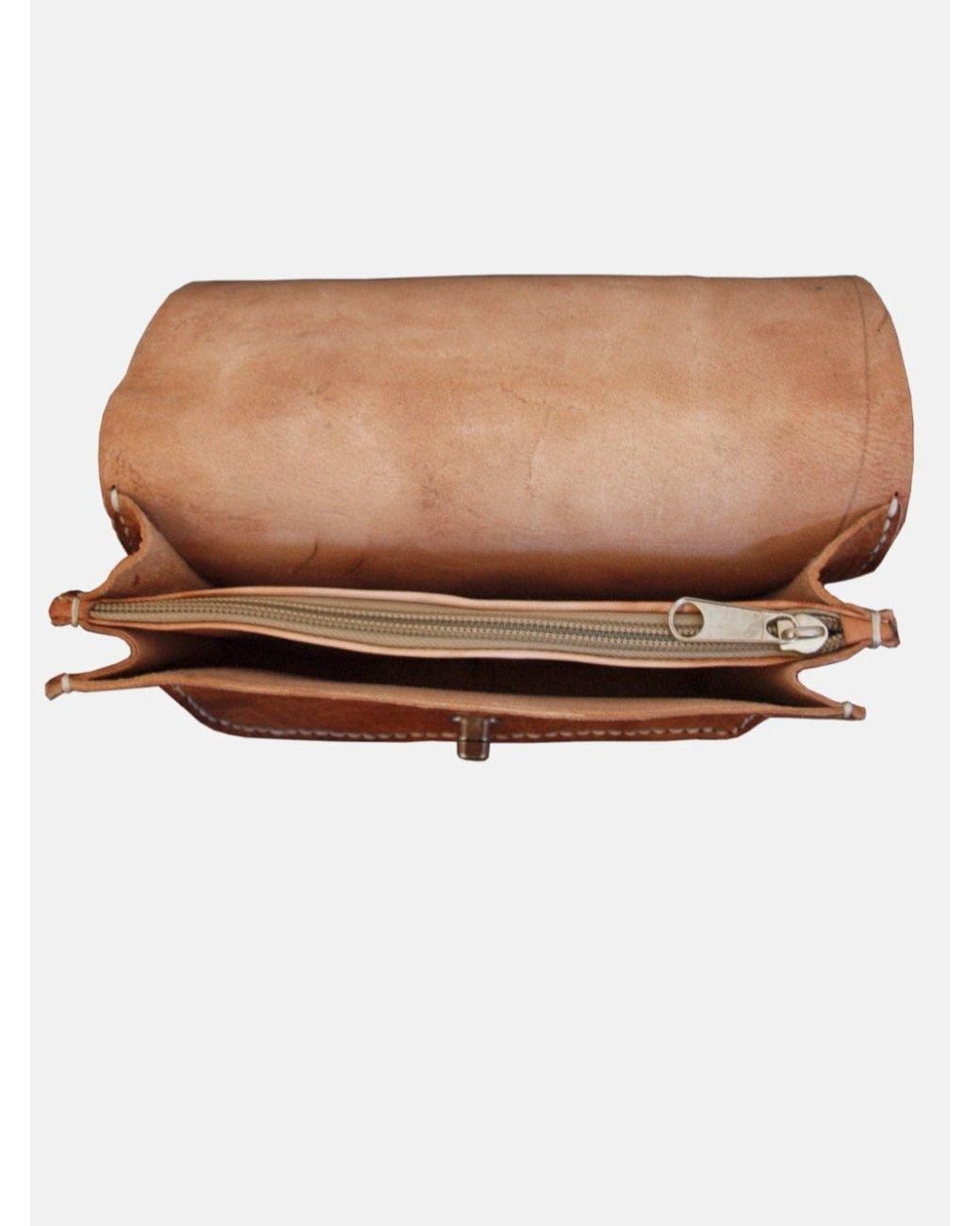 Berber Leather Brown Neutrals The Kenitra Cross-Body Bag